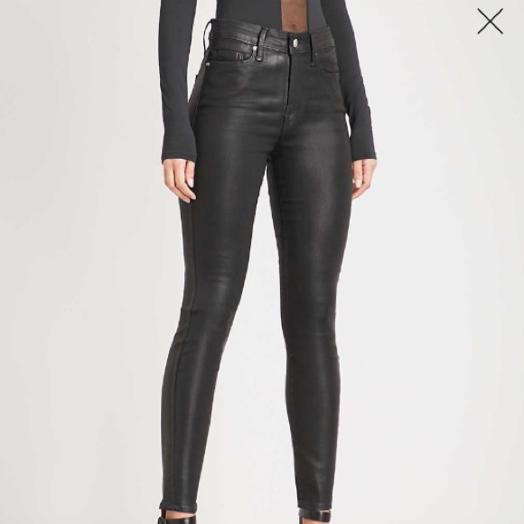 Good American Denim - Good American Good Legs Coated High-Rise Jeans